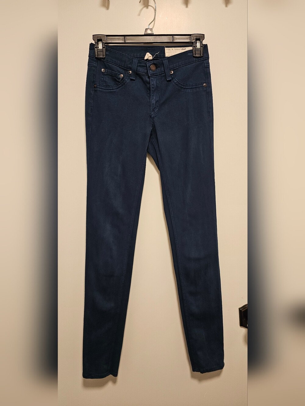 rag & bone Women's Dark Navy Skinny Jeggings